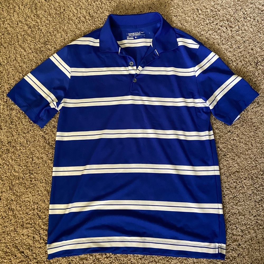 Nike Golf Tour Performance Blue with White Stripes
